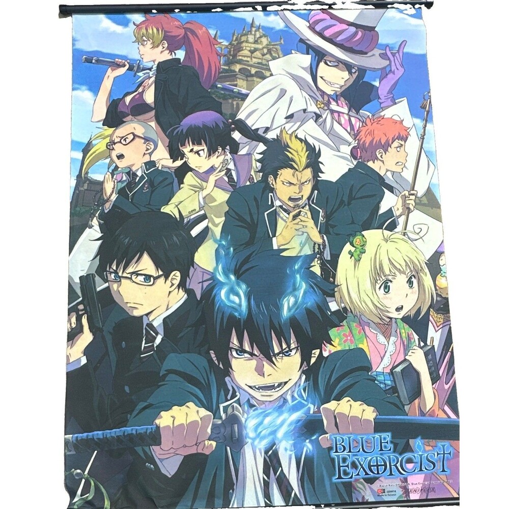 Blue Exorcist Anime Wall Scroll Poster Fabric Hanging Rin Okumura 24x36 Art